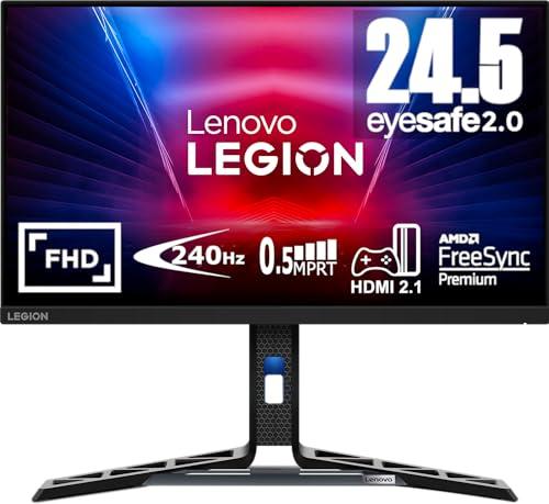 Lenovo Legion R25f-30 Gaming Monitor - Display 24.5 pollici FullHD WLED 1920 x 1080, VA, Bordi Ultrasottili, AMD FreeSync, 0.5ms, 240Hz, Cavo HDMI - Raven Black - Esclusiva Amazon