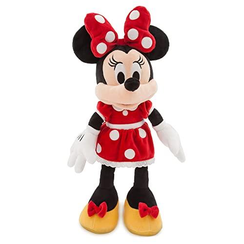 Disney Store Peluche Ufficiale Medio per Bambini Minnie, 47 cm, Personaggio coccoloso con Finitura Morbida e Dettagli Ricamati, Vestito Classico in Rosso - per Bimbi dai 0 Anni in su