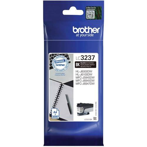 Brother LC3237BK Cartuccia InkJet Originale, Capacità Standard, fino a 3000 Pagine, per Stampanti MFCJ5945DW / MFCJ6945DW / HLJ6000DW, Colore Nero