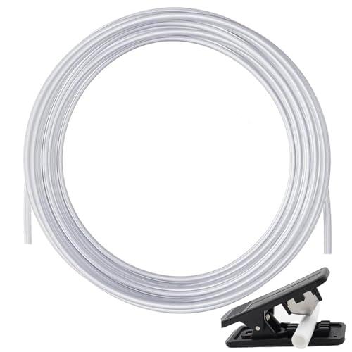 PTFE Teflon Tubo 10M, Pratico Tubo in PTFE, per Stampanti 3D per Bambu Lab A1, A1 Mini, P1P, P1S, X1C, per Creality K1, K1 Max, 2,5 mm ID x 4 mm OD, per Stampa 3D da 1,75mm, Trasparente