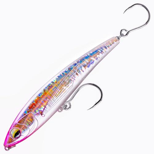 TABKSOLA Esca Mare Lancio Lungo,12cm/50g Pencil da Lancio Lungo,Esca Artificiale,Esca da Pesca in Mare Affondante. (Rosso)