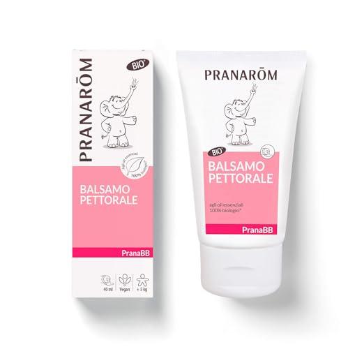 Pranarôm - PranaBB - Balsamo Pettorale - Comfort Petto Bambino - con Oli Essenziali Bio - Profumo calmante di Vaniglia del Madagascar - Per i bambini - Vegano - 40ml