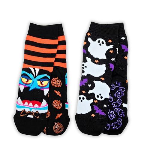 LEON D'ORO Calzini Bambino Antiscivolo Cotone Calze Bimbo abs scuola casa gonfiabili, Made in Italy (IT, Numero, 23, 28, HALLOM)