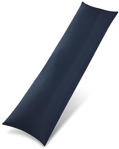 Utopia Bedding Cuscino per Dormire laterale 40x145 cm, Cuscino Lungo Per Gravidanza e Sostenere la Maternità, Cuscini Corpo (Blu Navy)