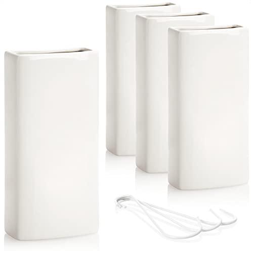 COM-FOUR® 4x umidificatore d'aria riscaldamento - umidificatore d'aria del radiatore - sospensione interna - evaporatore dell'acqua di riscaldamento in ceramica (bianco - sospensione interna)