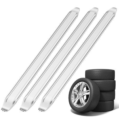 Traxenta 3 Pezzi smontagomme Auto, 30cm leve smontagomme moto, Leva per smontaggio Pneumatici per Biciclette, Leva del Pneumatico per Officine Automobilistiche Professionali e Uso Domestico
