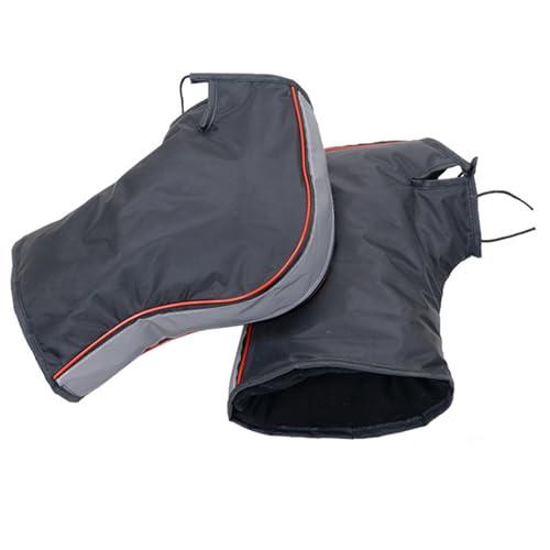 CaiTang Guanti da Manubrio Moto Universale, Manicotto da Manubrio Antivento Impermeabile, Manicotti per Manubrio Moto per La Guida all'aperto, Invernali Guanti per Moto, Scooter, Bici, Motoslitte