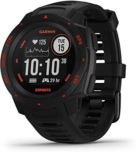 Garmin Instinct Esports Edition - Smartwatch con app Esports e streaming cardio e stress durante le LIVE, colore nero/rosso, Taglia unica