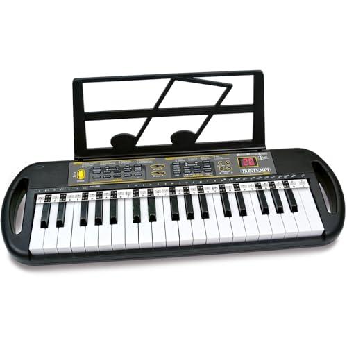 Bontempi | ProKey - Tastiera a 37 Tasti con Passo Professionale, Leggio Integrato e Opzioni di Collegamento Avanzate, 640x170x240 mm