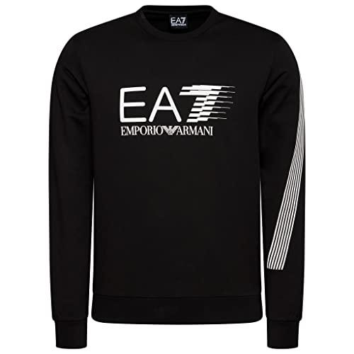 Emporio Armani Felpa Sweatshirt Uomo EA7 3KPM67 PJ05Z (Nero, S)