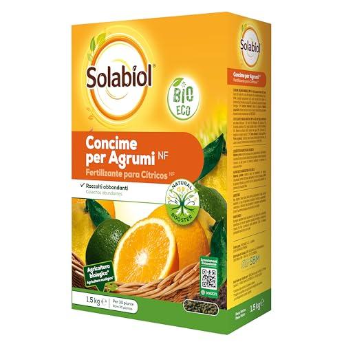 Solabiol Concime Biologico Granulare Agrumi con Tecnologia Natural Booster per favorire lo sviluppo dell’apparato radicale e avere fino al 50% di raccolto in più