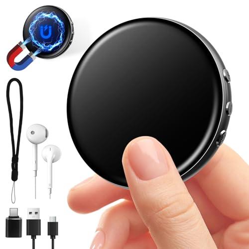 64GB Registratore Vocale, Mini Registratore Portatile ad Attivazione Vocale Registratori Professionale con Riduzione del Rumore per Università Riunioni interviste, lezioni, corsi conferenze