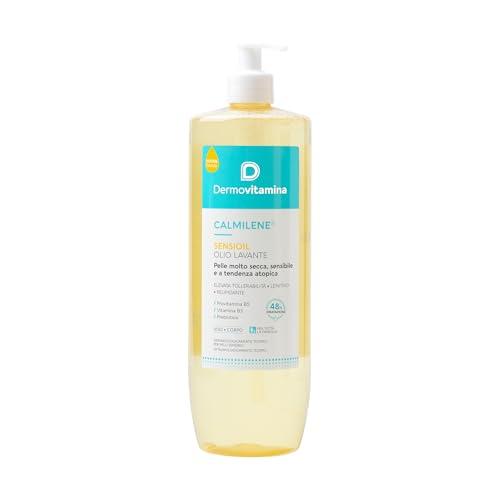 Dermovitamina Sensioil 1L - Olio Doccia Delicato - Olio Lavante Pelli Sensibili - Alta Tollerabilità - Azione Struccante e Lenitiva - Morbidezza della Pelle - Per Tutta la Famiglia