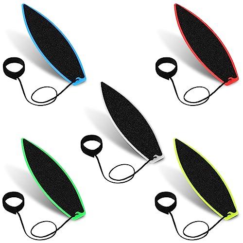 SAVITA 5 Pezzi Tavole da Surf per Dita, Mini Tavole da Surf Creativo Tavola da Surf per Dita Tavola da Surf con Punta delle Dita per Bambini Adolescenti Adulti al Chiuso All'aperto Pratica