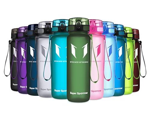 Super Sparrow Borraccia Sportiva & Bottiglia Bambini Senza Perdite - 500ml Borraccia Scuola - Senza BPA