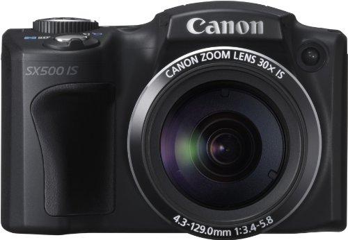 Canon PowerShot SX500 IS Fotocamera Compatta Digitale 16 Megapixel, Zoom ottico 30x, colore: Nero
