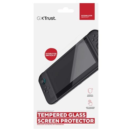 GXTrust 1254 Vetro Temperato Nintendo Switch 2, Durezza 9H, Pellicola Nintendo Switch Anti Graffio, Proteggi Schermo Resistente Anti-Impronte Senza Bolle Ultra Transparente