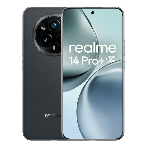realme 14 Pro+ 5G Smartphone 8+256GB, Grigio Camoscio, Schermo 6.83 pollici, Refresco a 120Hz, Ricarica Rapida 80W, Batteria 5260mAh, Fotocamera da 108MP, Qualcomm Snapdragon 7s Gen 3, IP69