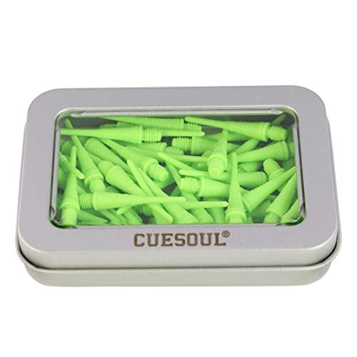 CUESOUL 2BA Punta Morbida Dart Points 100-count (Verde Chiaro)