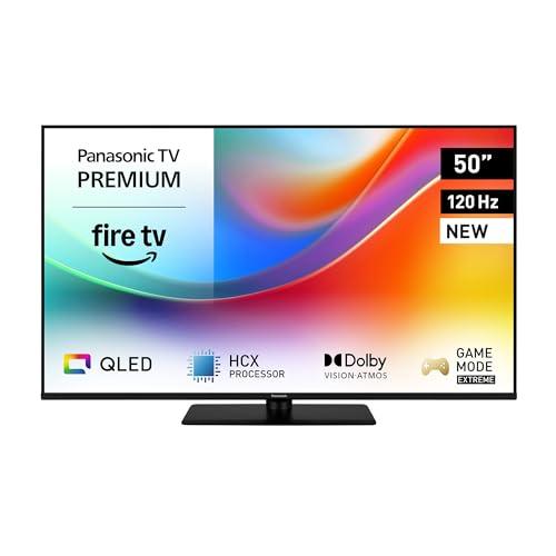 Panasonic Premium TV-50W85BEZ, Serie W85B, 50 Pollici, Smart TV QLED 4K Ultra HD, 2025, 120Hz, Fire TV, Dolby Vision e Atmos, Modalità Game Extreme, Controllo Vocale Alexa, AirPlay, Bluetooth, Nero