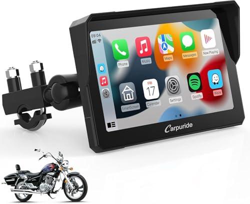 Carpuride W702 Schermo CarPlay per Moto, Wireless CarPlay & Android Auto, 7