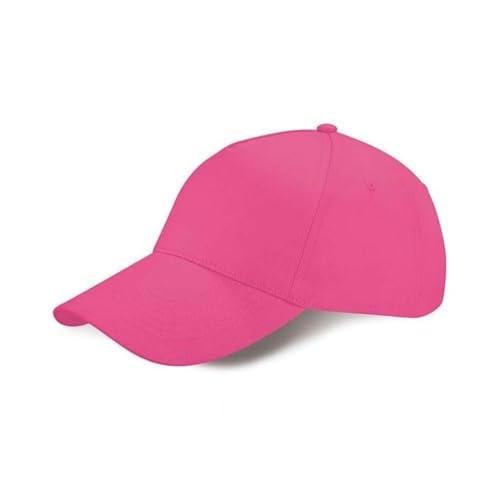 Generico Cappellino Berretto Cappello Baseball Golf 5 Pannelli in Cotone colorato Fucsia