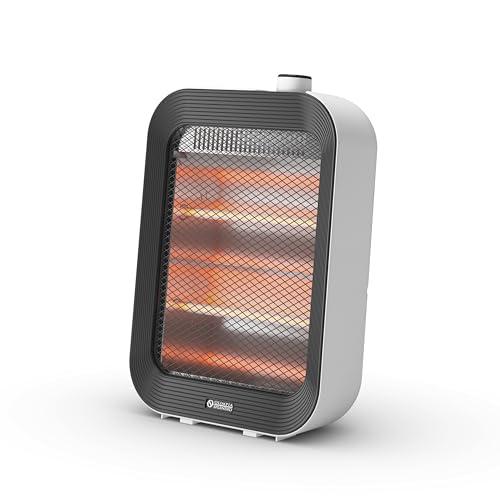 Olimpia Splendid, Quarzia Slim B, Stufa infrarossi con lampade al quarzo, Potenza fino a 800W, Riscaldamento istantaneo e uniforme, interruttore antiribaltamento, Design slim con pratica maniglia