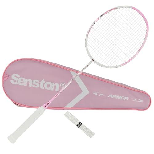 Senston Rachetta Di Badminton In Carbonio, Rachetta Di Badminton Professionali 5U, Badminton Racket Con Borsa Per Adolescenti, Professionisti, Adulti