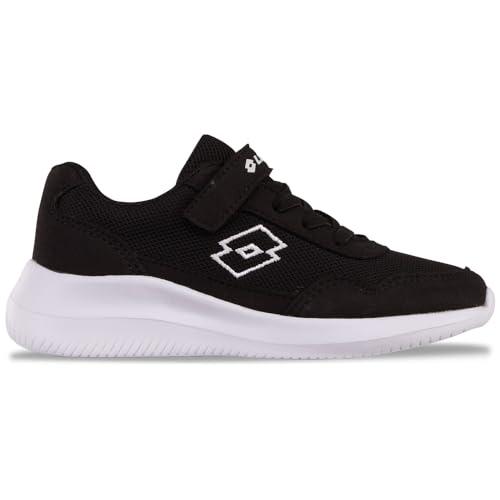 Lotto Unisex Bambini Connect K Kids, Nero Bianco, 33 EU