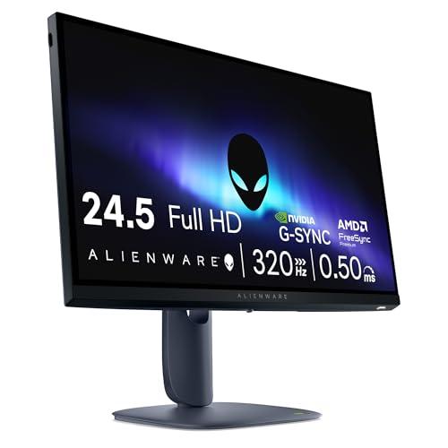 Alienware 25 Monitor Gaming - AW2525HM, Full HD (1920x1080), 320Hz, Fast IPS, 0.5ms, NVIDIA G-SYNC Compatible, AMD FreeSync Premium, DisplayPort, 2 HDMI, 3 USB, 3 Anni di Garanzia