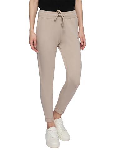 TERRANOVA Pantaloni Tuta Donna Skinny con Coulisse e Tasche Laterali, Tinta Unita – Tortora – XS