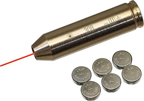 MAYMOC 243/308WIN/7mm-08REM Bore Sight Red Dot Cartuccia con 2 set di batterie