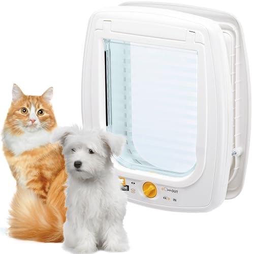 Ferplast Gattaiola, Porta per Gatti Grandi, Porta Basculante per Cani Piccoli, Entrata e Uscita controllabile 4 Vie, Protezione da Correnti d'Aria, Swing 9 Taglia Piccola, Porticina per Cani Gatti