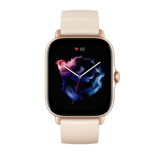 Amazfit GTS 3, 42 mm, Smartwatch Orologio Intelligente Fitness con Bluetooth, 150 Modalità di Allenamento con GPS, AMOLED , 5 ATM Impermeabile, Durata Batteria di 12 Giorni, Alexa Integrato, SpO2
