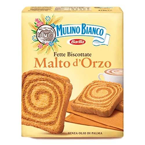 Mulino Bianco Fette Biscottate al Malto D'Orzo, Senza Olio di Palma - 315 g
