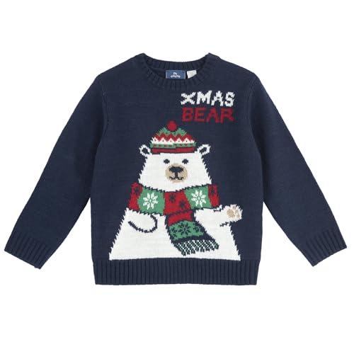 Chicco Maglioni di Natale in Tricot Bambino e Ragazzo/Bambina e Ragazza, Blu, 4 Anni, Designed in Italy