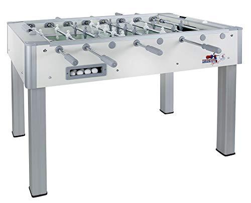 Calciobalilla PRO OLIMPIC aste rientranti, Bianco, Special Edition Made in Italy