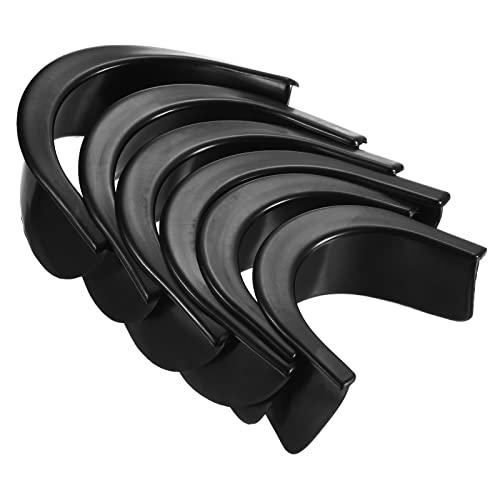 PATIKIL Biliardo Buco Rivestimenti, 6pz Pool Tavolo Tasca Rivestimenti Gomma Pool Tavolo Buco Rivestimenti Sostituzione per Pool Tavolo Biliardo, Nero