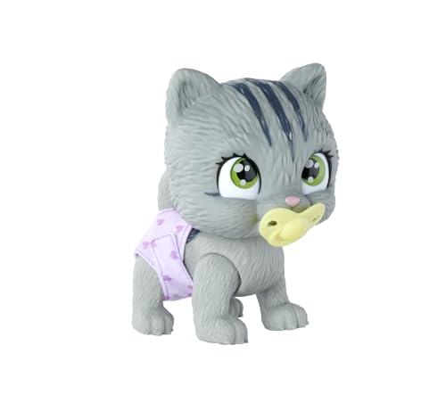 Simba - Pamper Petz Gattino, 105953051, +3 anni, funzione beve e bagna, con pannolino, zampina gender reveal, con 3 accessori
