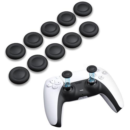 NEWDERY 10 tappi joystick per controller PS5/PS4, design antiscivolo con impugnatura laser, resistenti all'usura, per controller PS5/PS4, 10 pezzi
