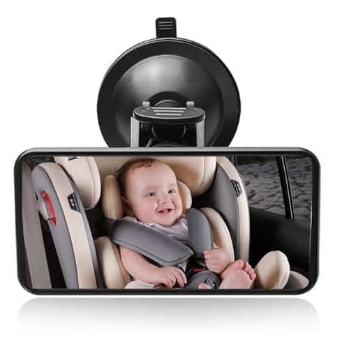 Specchietto Retrovisore Auto per Bambini - Sedile Posteriore con Rotazione a 360° - Baby Monitor Neonato