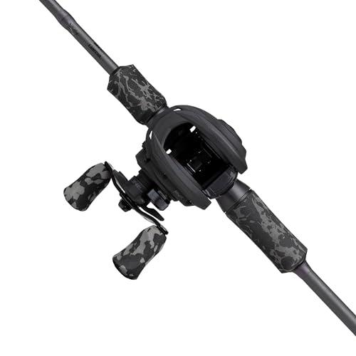 Abu Garcia MAX X Black Ops Casting Combo canna e mulinello da pesca, 1,98 m 10-40g, River Set, Baitcast Combos per pescatori di predatori d'acqua dolce, luccioperca e lucioperca - Nero