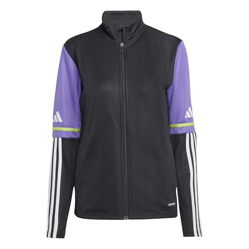 adidas Donna SQUADRA25 Training Jacket, Black/Purple Rush, M
