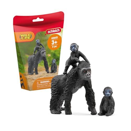 SCHLEICH FAMIGLIA DI GORILLA DELLA PIANURA