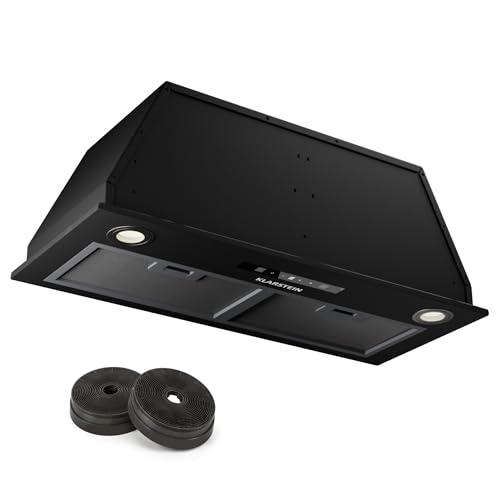 Klarstein Cappa Aspirante a Incasso, Cappa Cucina con Filtro, Cappa Aspirante Cucina in Alluminio, Cappa Incasso con Flusso d'Aria 439m³/h, Illuminazione LED, Timer, Cappa Aspirante Filtrante