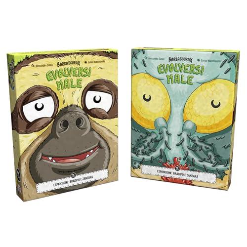 Generico MS Edizioni - Barbascurax - Evolversi Male Gioco da Tavolo Italiano Espansione (Bradipo e Zanzara)