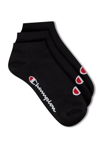 Champion Core Socks 3PP Sneaker, Nero, 43-46 EU (9-10.5 UK) Unisex - Adulto -FW23