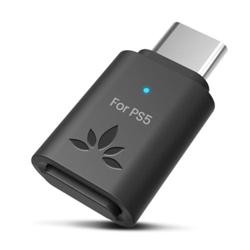 Avantree C81-Gaming – Adattatore Audio USB-C Bluetooth 5.3 per PS5, chip Qualcomm, aptX Adaptive & HD, Audio Premium, compatibile con AirPods, Cuffie Bose e altro (non compatibile con Pulse 3D)