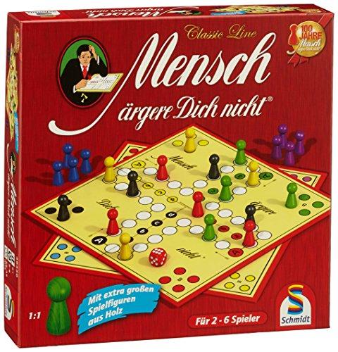 Schmidt Spiele 49330 Classic Line, Hum non ti infastidisce, con personaggi extra grandi in legno, FFP, da 2 a 6 giocatori, multicolore
