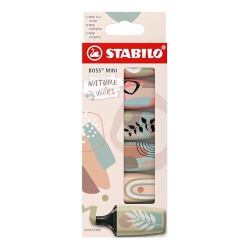 STABILO BOSS MINI Naturevibes - Evidenziatore - Astuccio da 6 - Colori assortiti